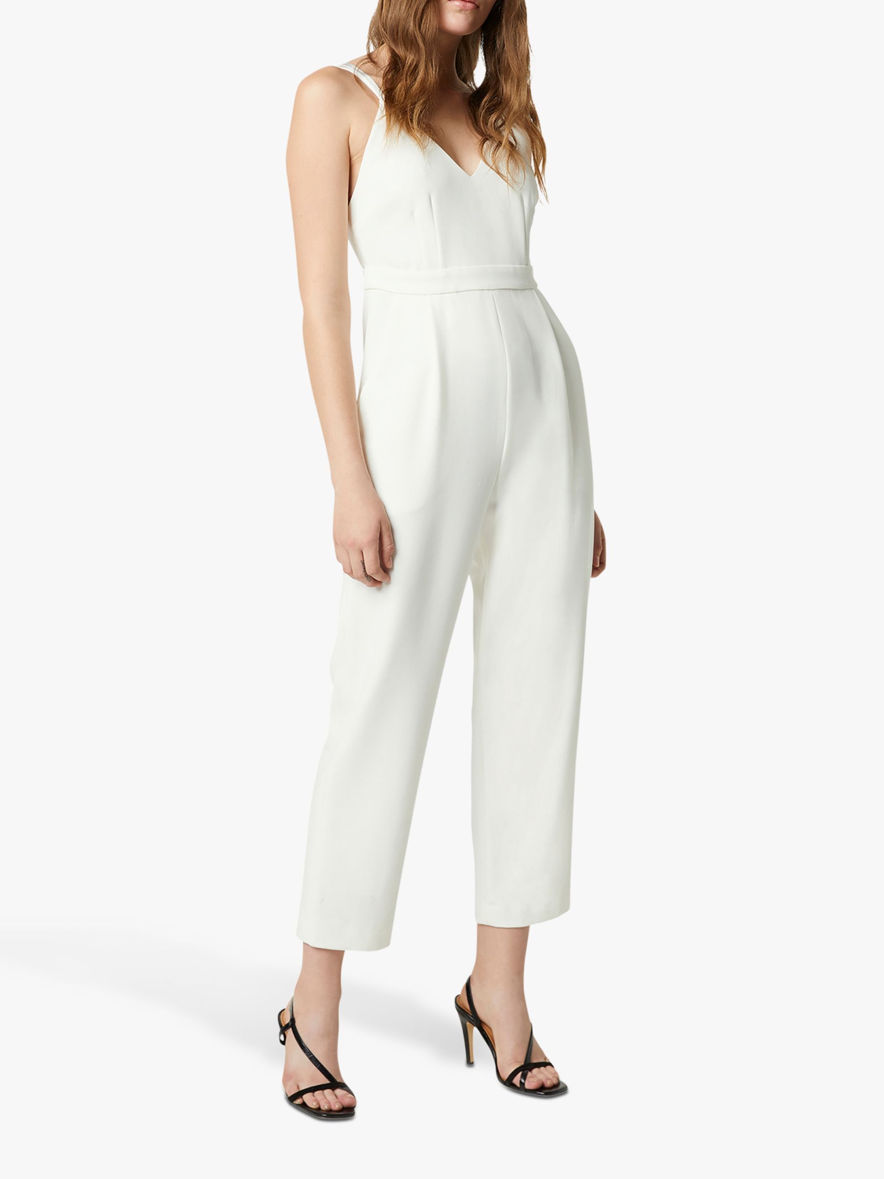 french connection white jumpsuit