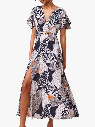 French Connection Asha Abstract Print Maxi Dress, Multi