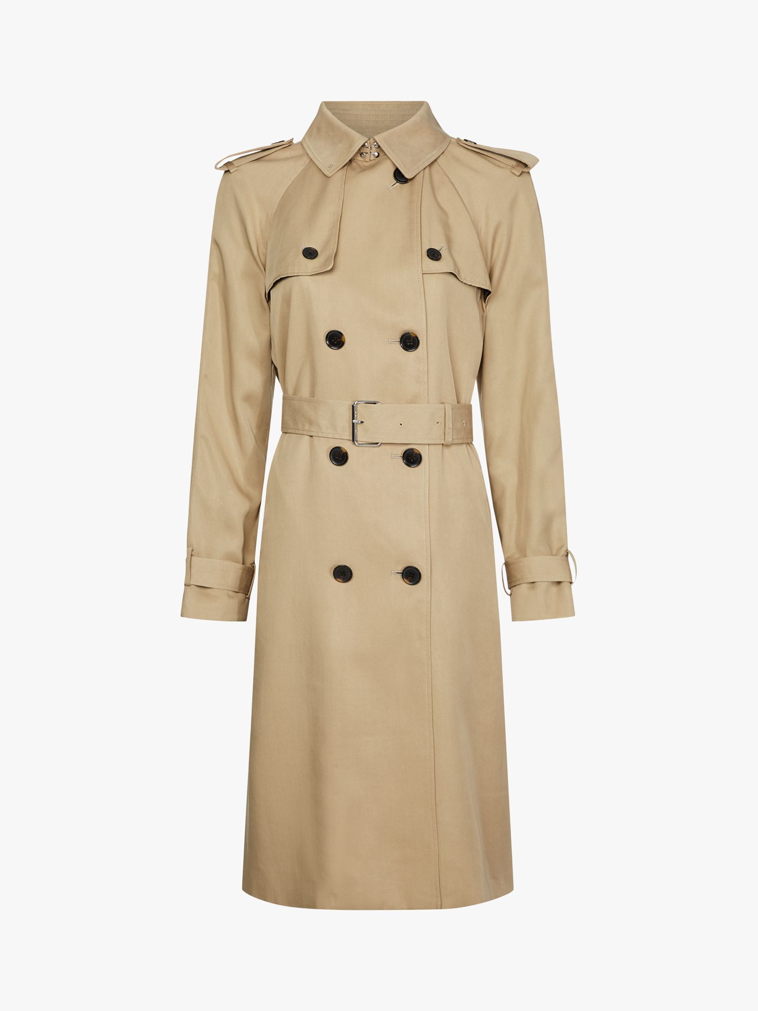 Calvin Klein Lightweight Trench Coat, Natural, XS