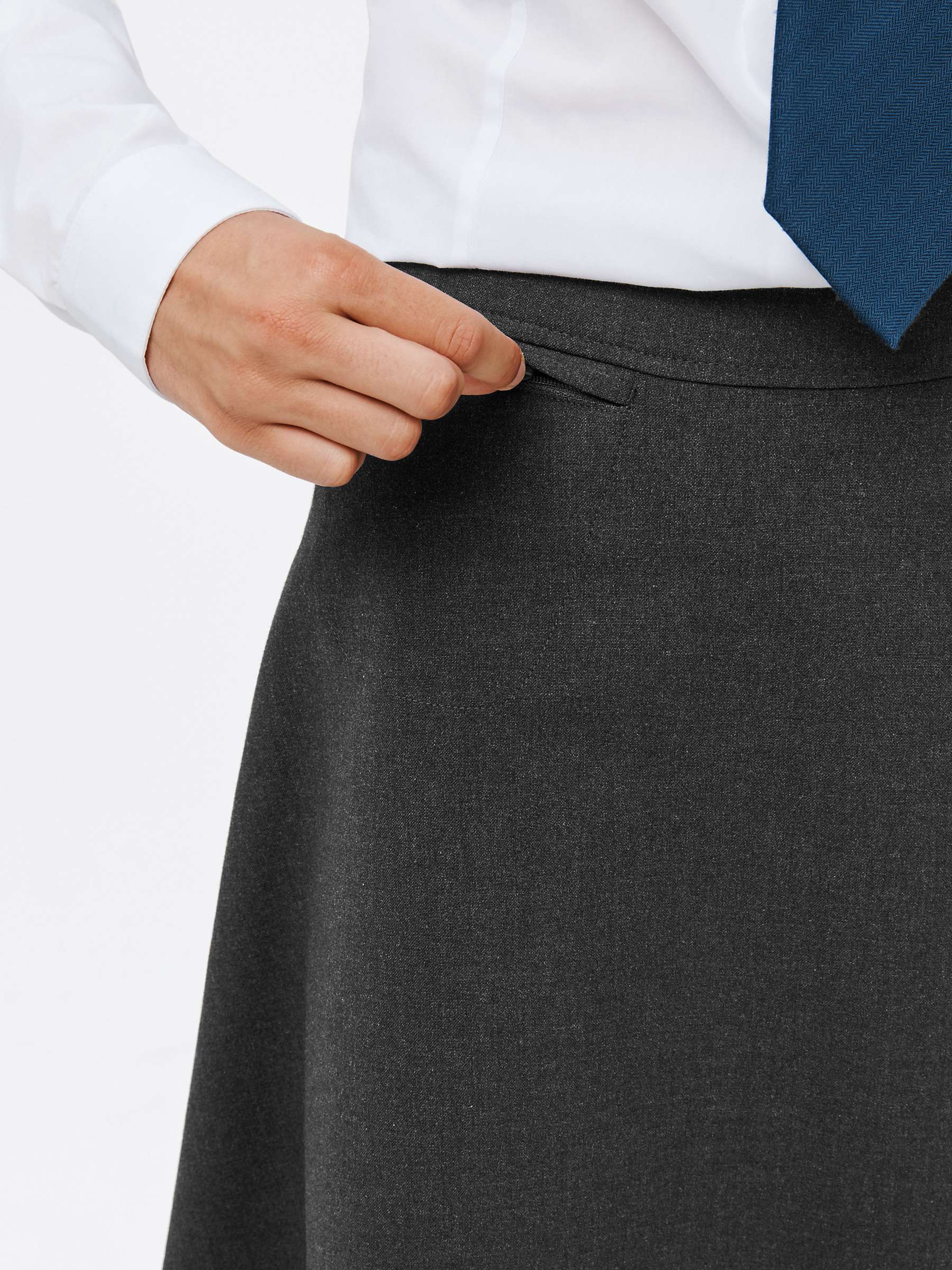 Buy John Lewis Girls' Adjustable Waist Stain Resistant A-Line School Skirt Online at johnlewis.com