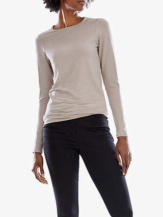 Pure Collection Soft Jersey Crew Neck Top