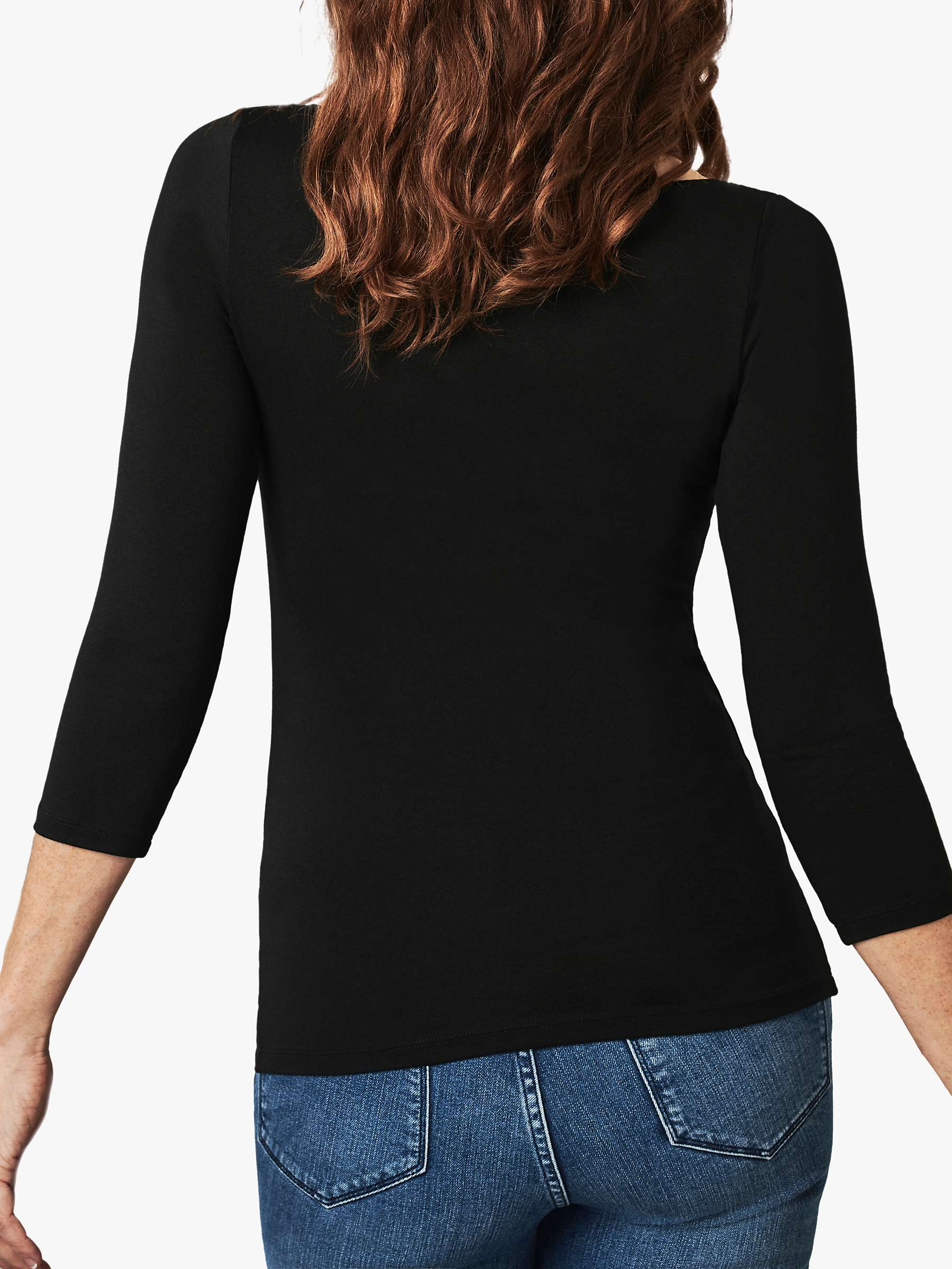 Buy Pure Collection Jersey Square Neck Top Online at johnlewis.com