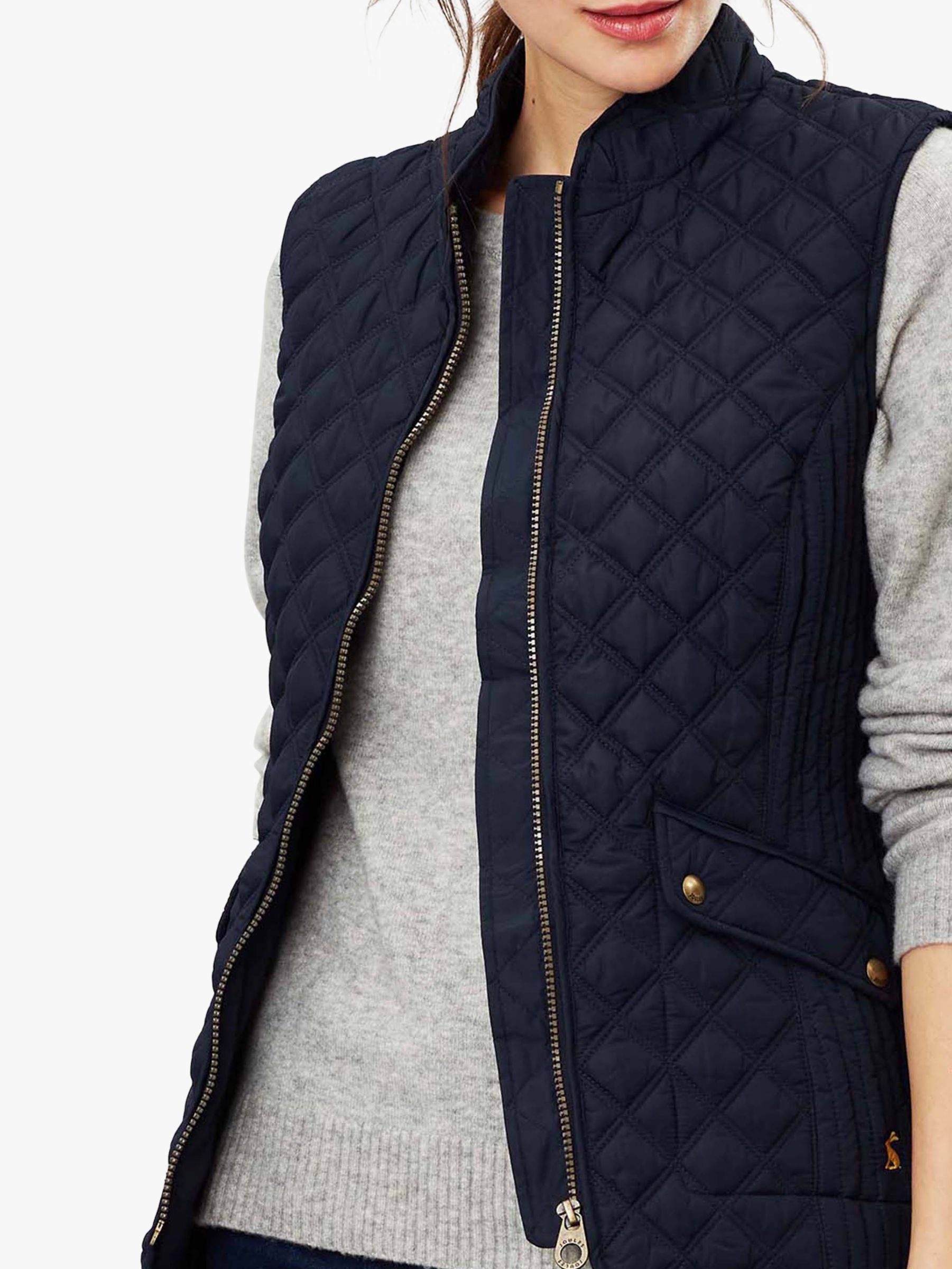 Joules Minx Quilted Gilet, Marine Navy at John Lewis & Partners