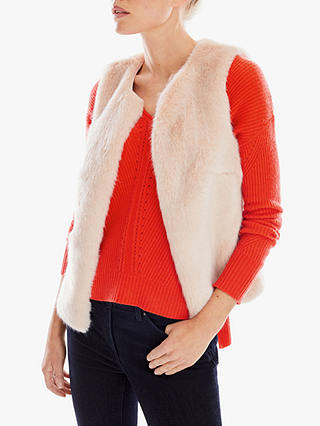 Pure Collection Faux Fur Gilet, Oyester