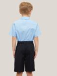 John Lewis Boys' Short Sleeved Shirt, Pack of 2, Blue