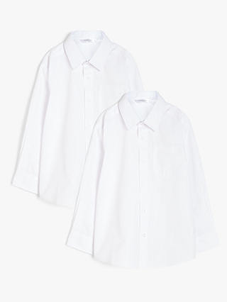 John Lewis Boys' Easy Care Stain Resistant Long Sleeve School Shirt ...