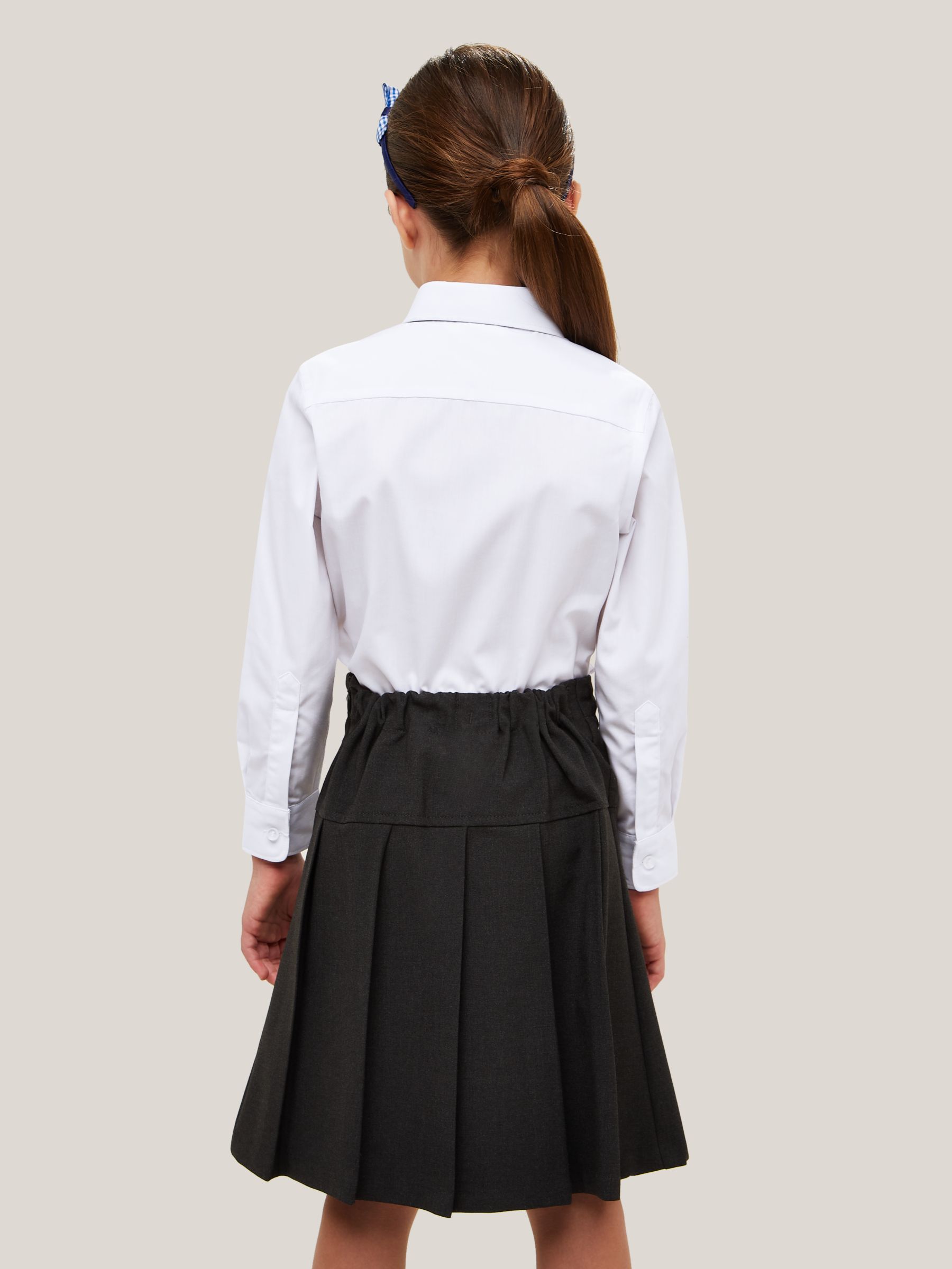 Buy John Lewis Girls' Long Sleeved Blouse, White Online at johnlewis.com