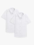 John Lewis Short Sleeve School Blouse, Pack of 2