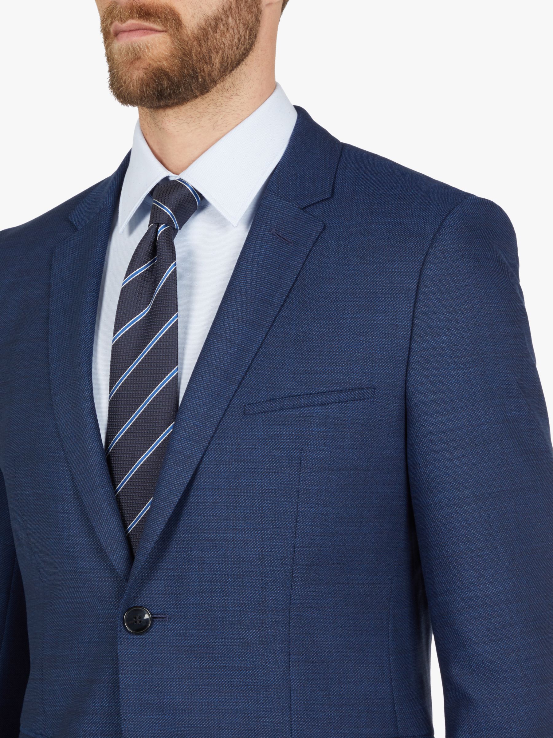 Hugo By Hugo Boss Arti193 Super Slim Suit Jacket Bright Blue At John Lewis And Partners