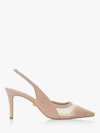 Dune Carin Slingback Mid Heel Court Shoes