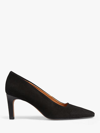 Jigsaw Delia Leather Pointed Toe Court Shoes