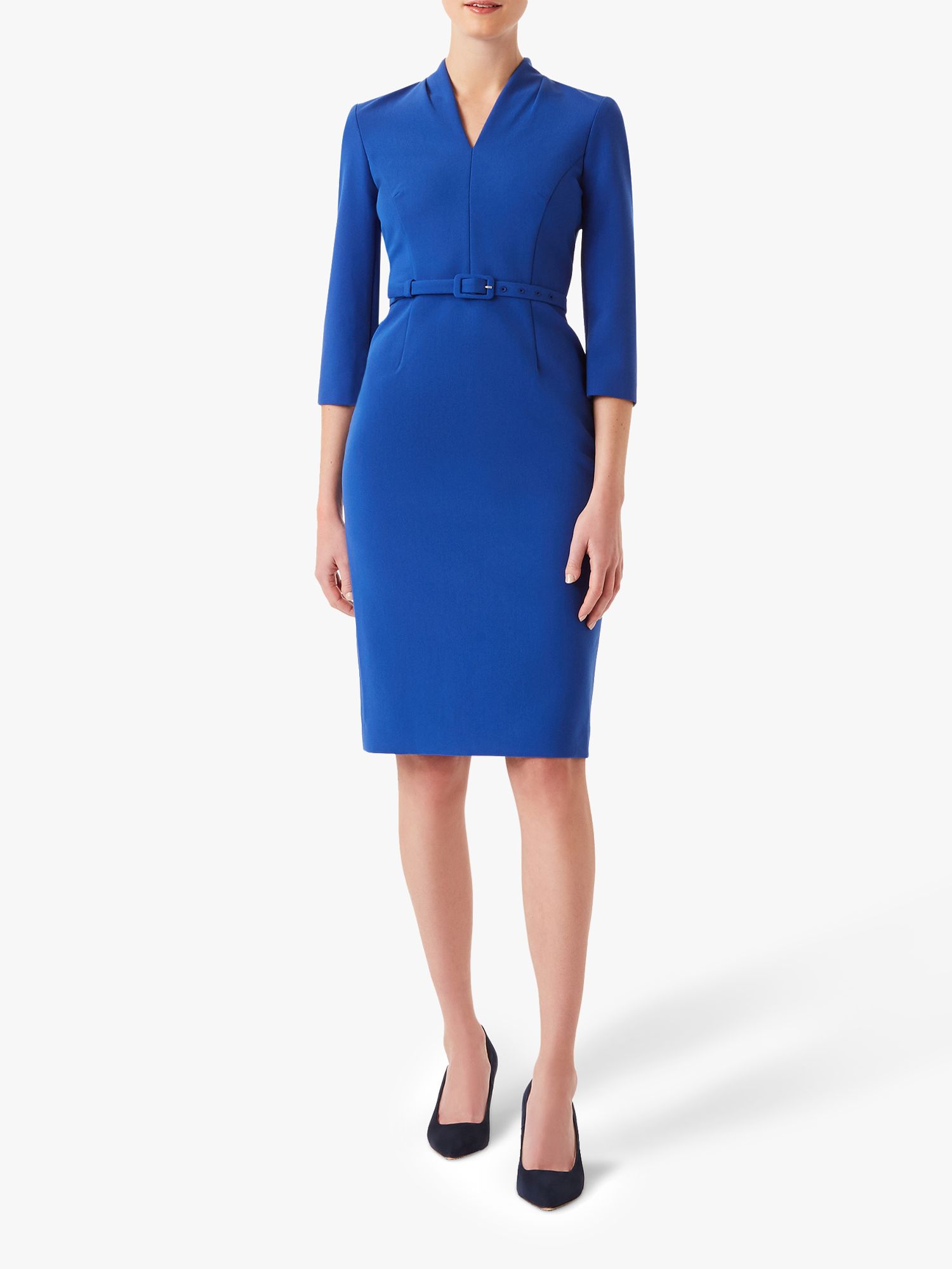 Hobbs Dianna Dress, Cobalt Blue at John Lewis & Partners