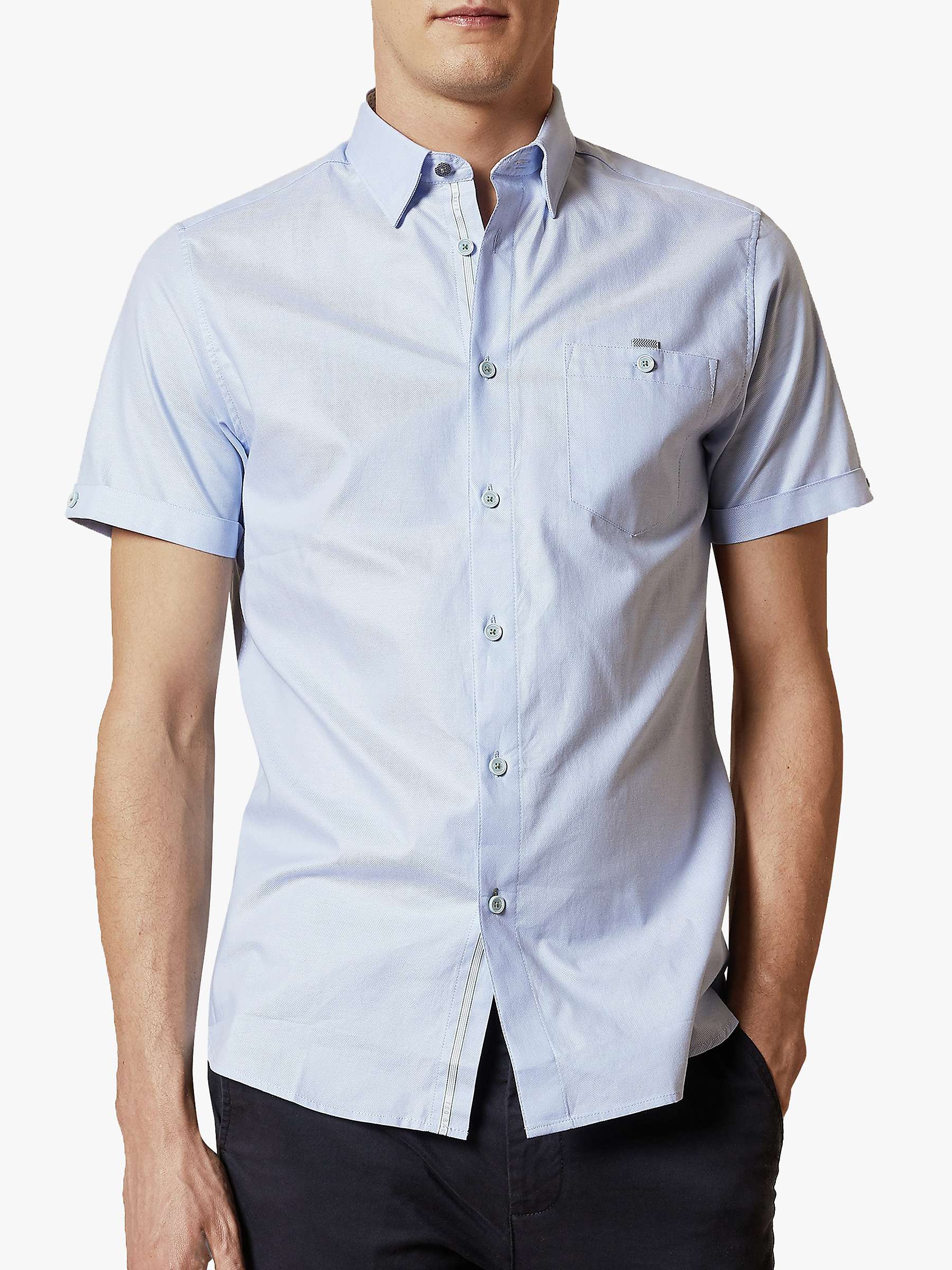 Buy Ted Baker Yesso Cotton Oxford Short Sleeve Shirt Online at johnlewis.com