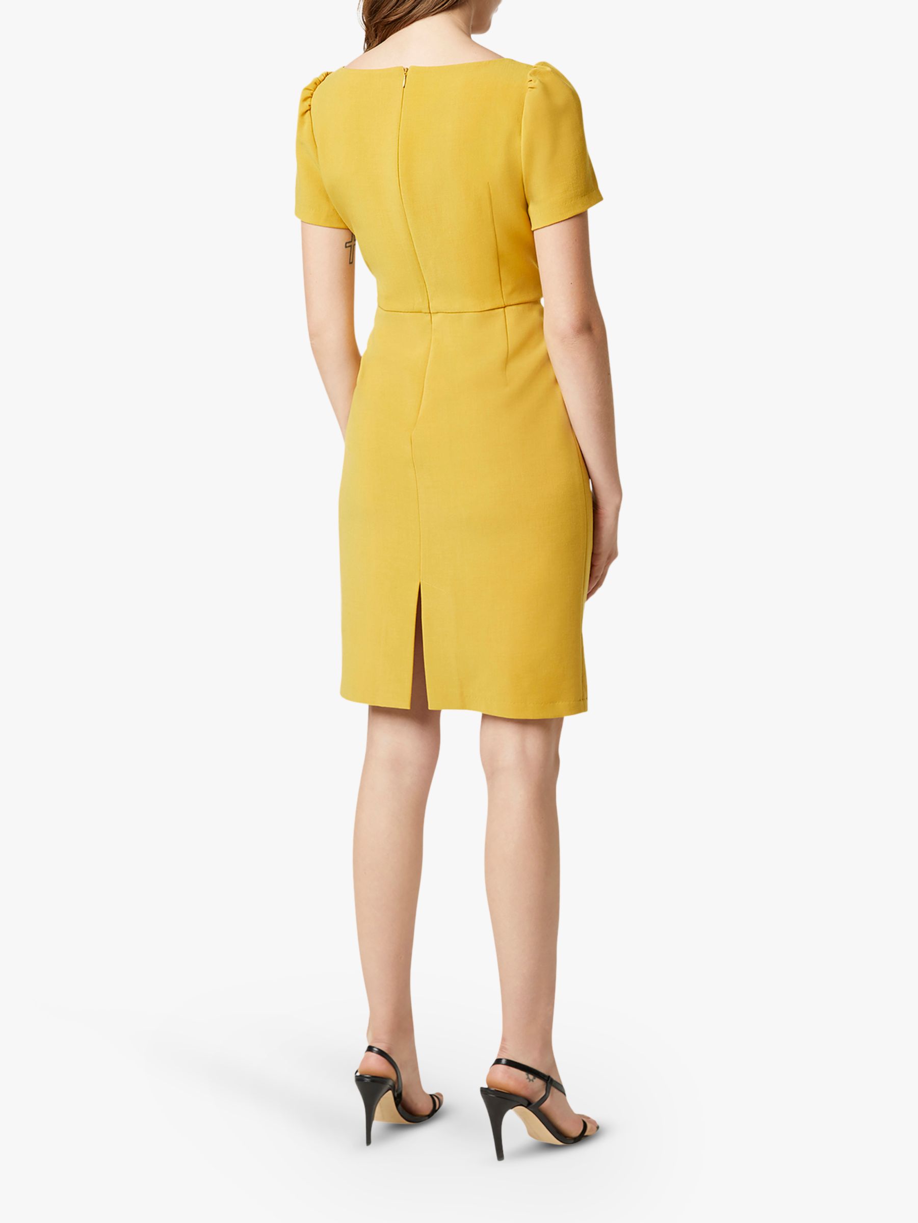 French Connection Awitti Bodycon Dress, Mustard Seeds
