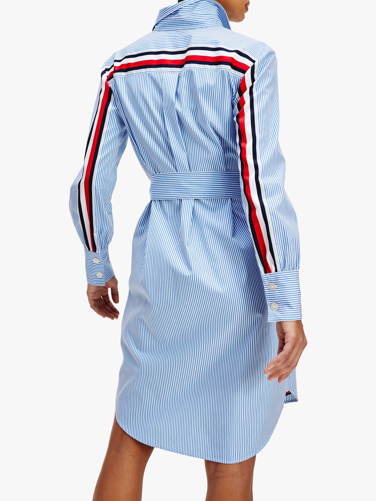 tommy hilfiger blue and white striped dress