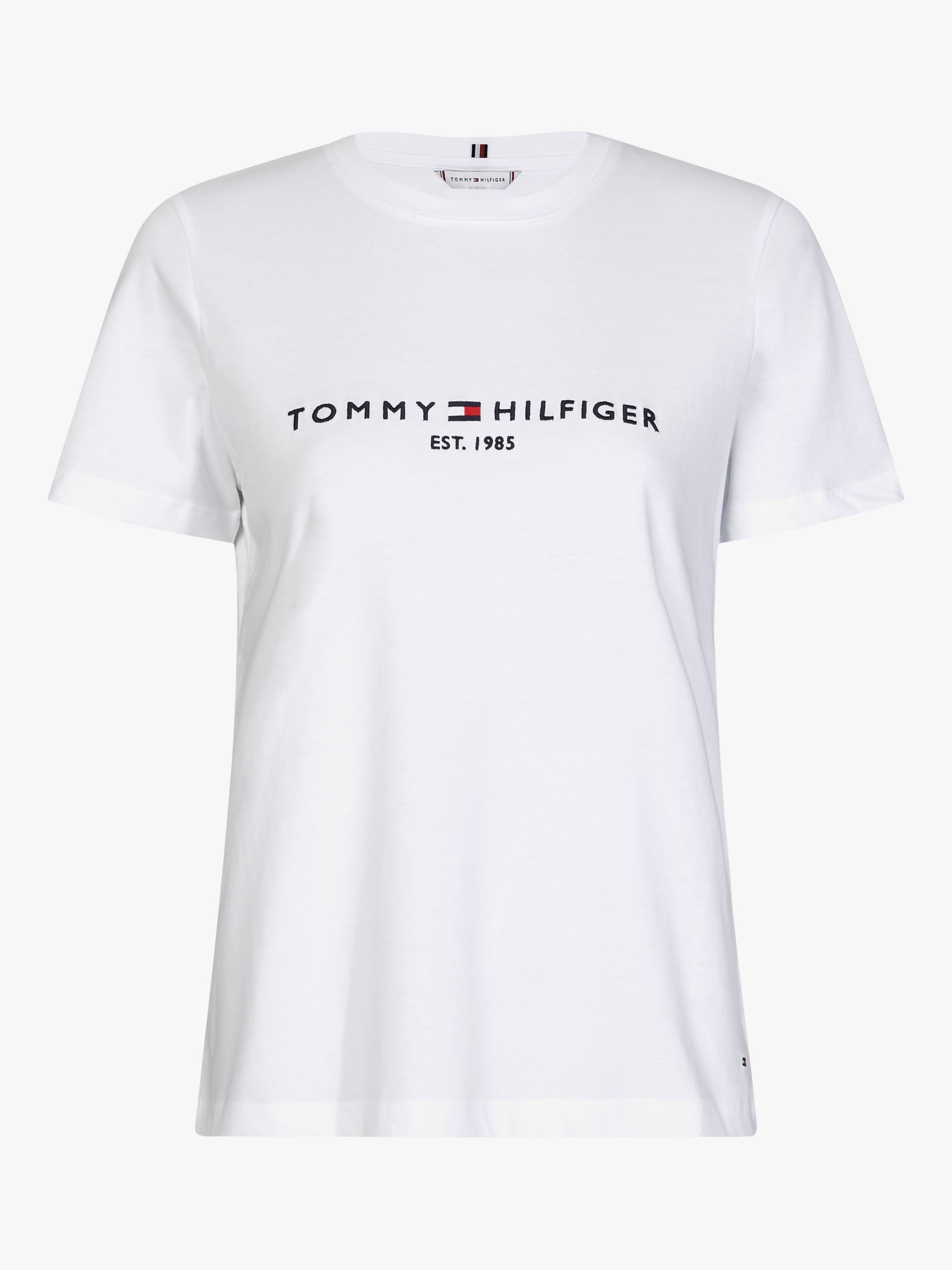 tommy hilfiger t shirt women's logo white