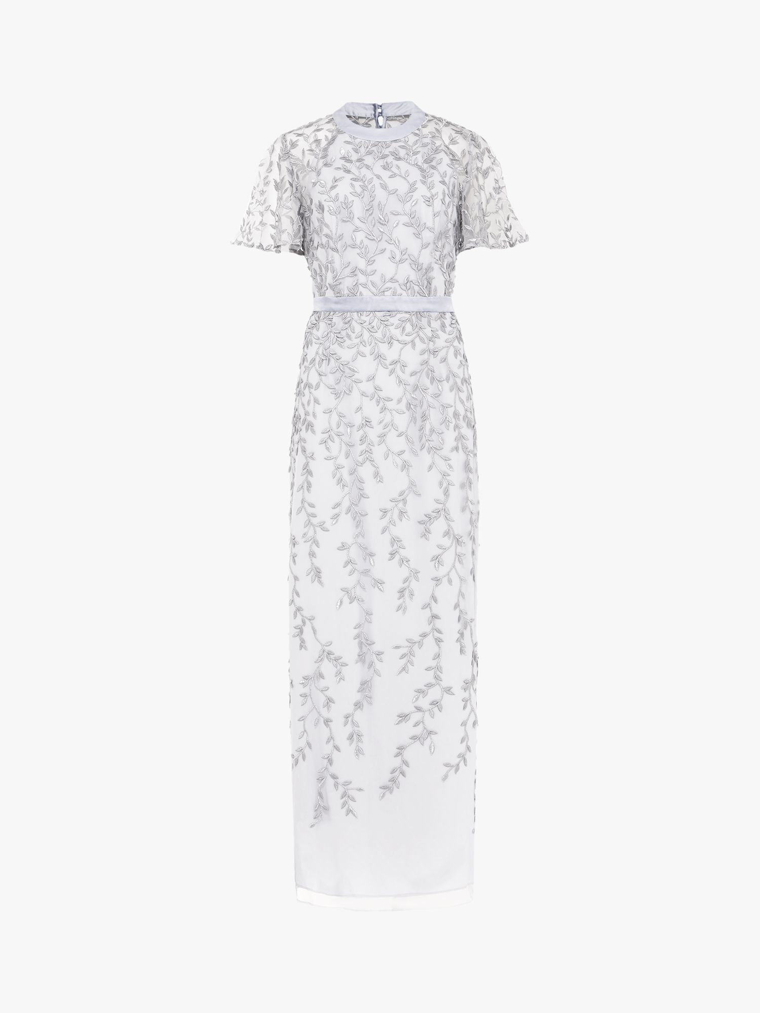 Phase Eight Elsbeth Trailing Leaf Dress, Mineral at John Lewis & Partners