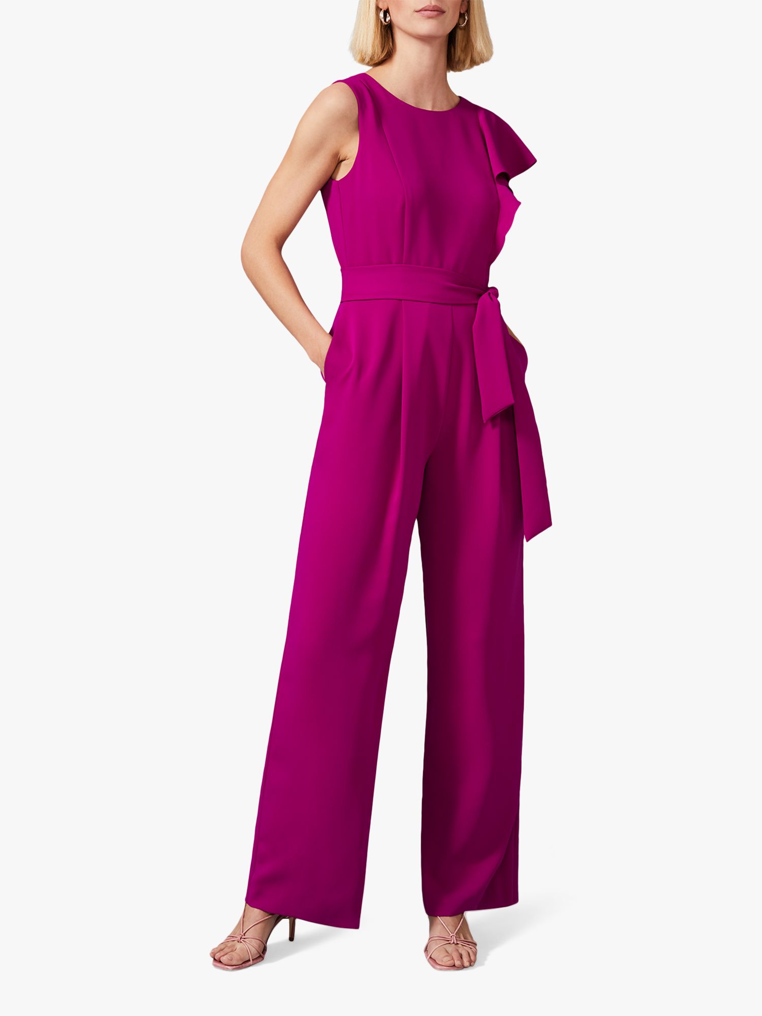 Phase Eight Anasia Jumpsuit, Bright Plum at John Lewis & Partners