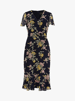 Phase Eight Melissa Floral Dress, Navy Multi