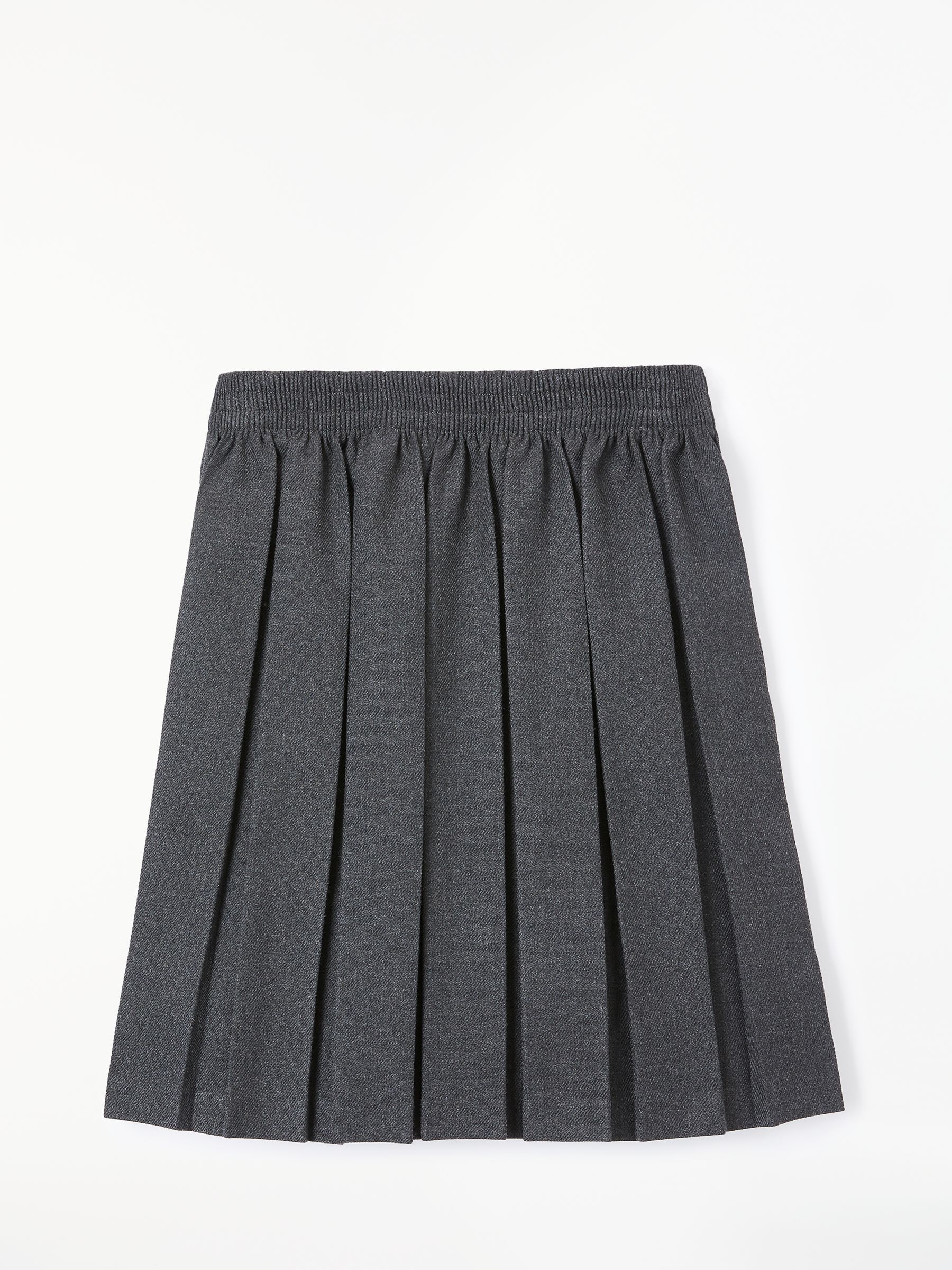 Buy John Lewis Girls' Stain Resistant Pleated School Skirt, Grey Online at johnlewis.com