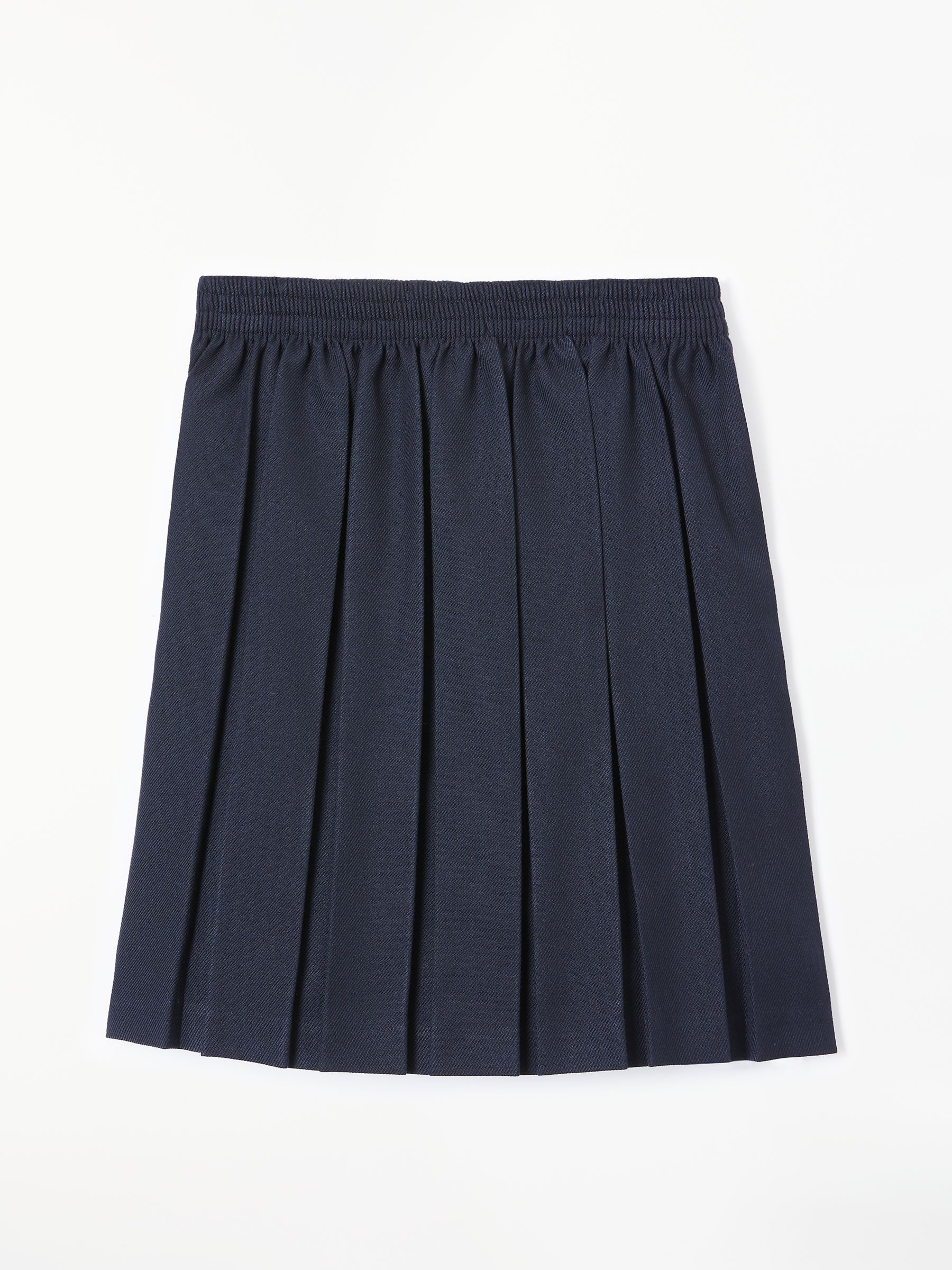 John Lewis & Partners Girls' Stain Resistant Pleated School Skirt, Navy ...