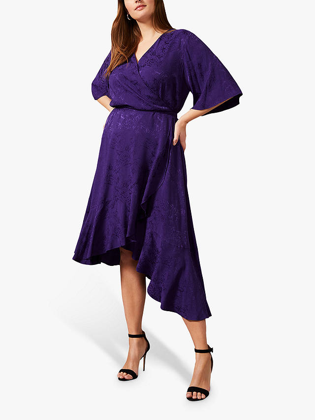 Studio 8 Olive Floral Jacquard Dress, Purple