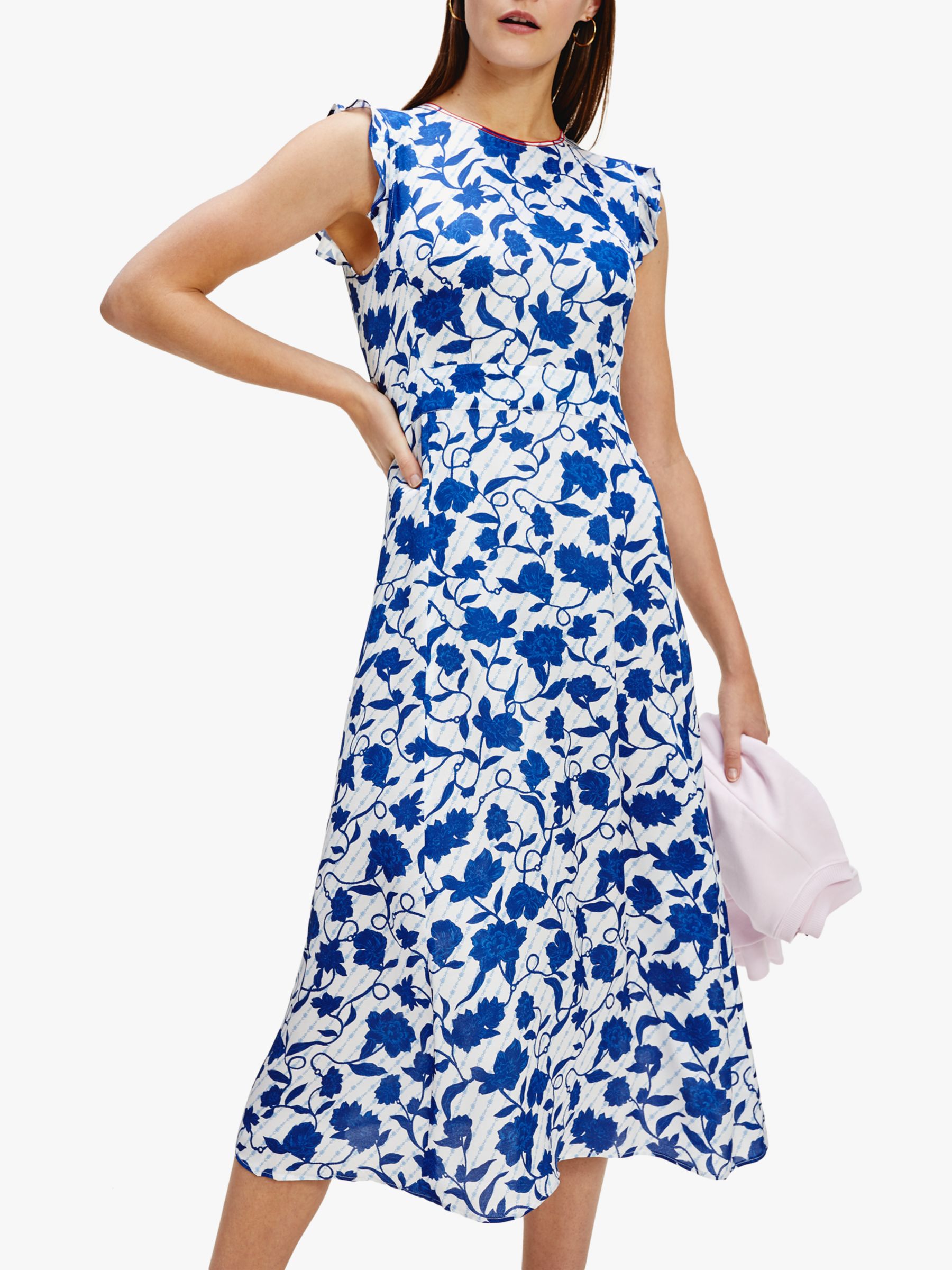 tommy hilfiger blue floral dress