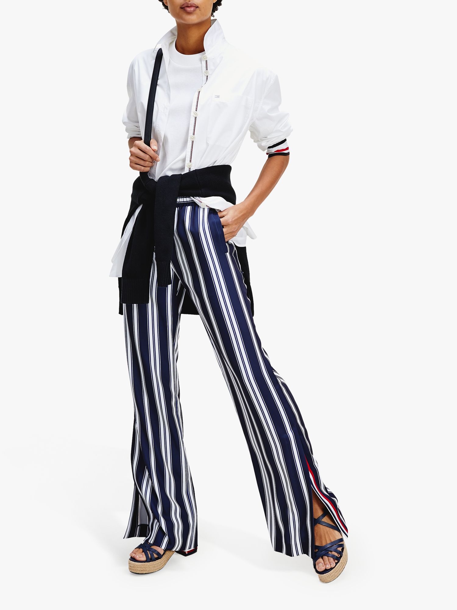 tommy hilfiger striped trousers