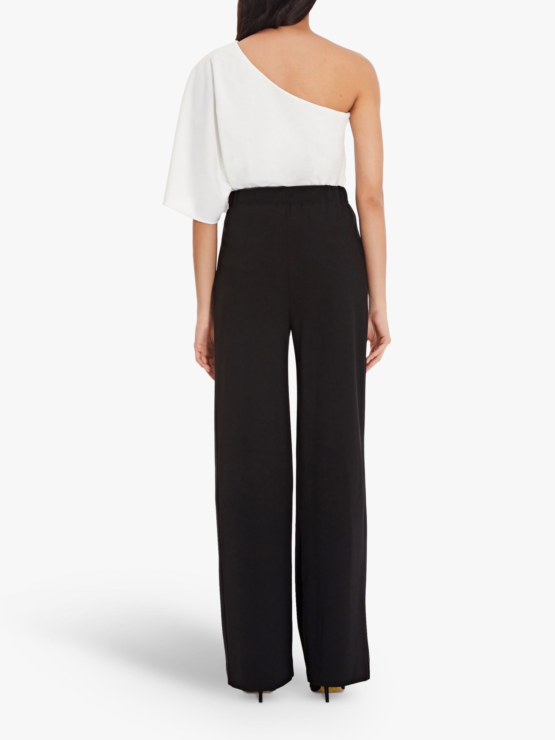 Buy Adrianna Papell Crepe Tuxedo Trousers, Black Online at johnlewis.com