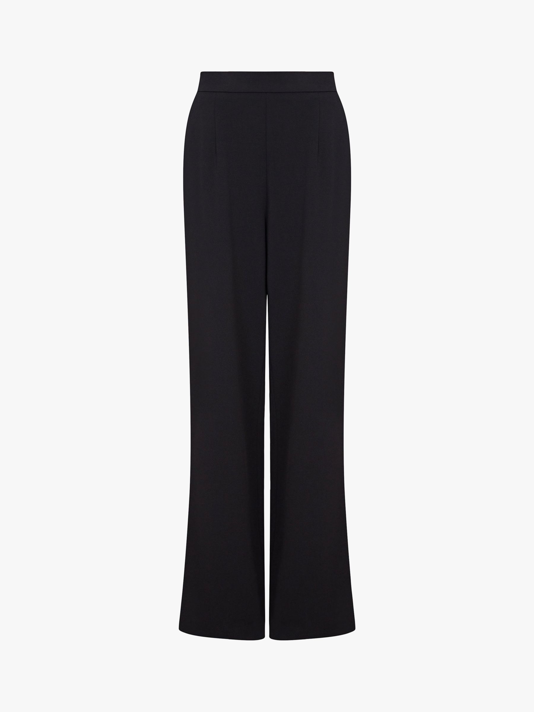 Adrianna Papell Crepe Tuxedo Trousers, Black at John Lewis & Partners