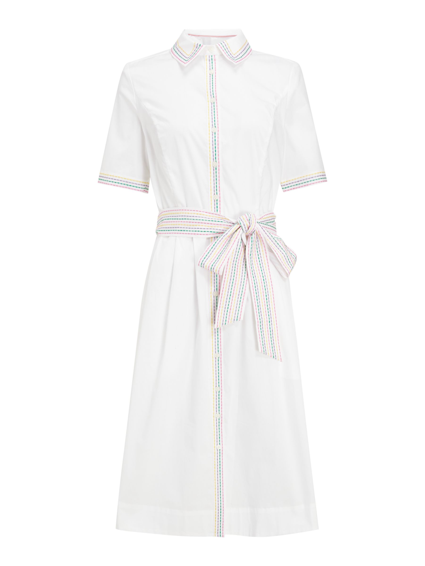 Boden Anastasia Midi Dress, White, 10