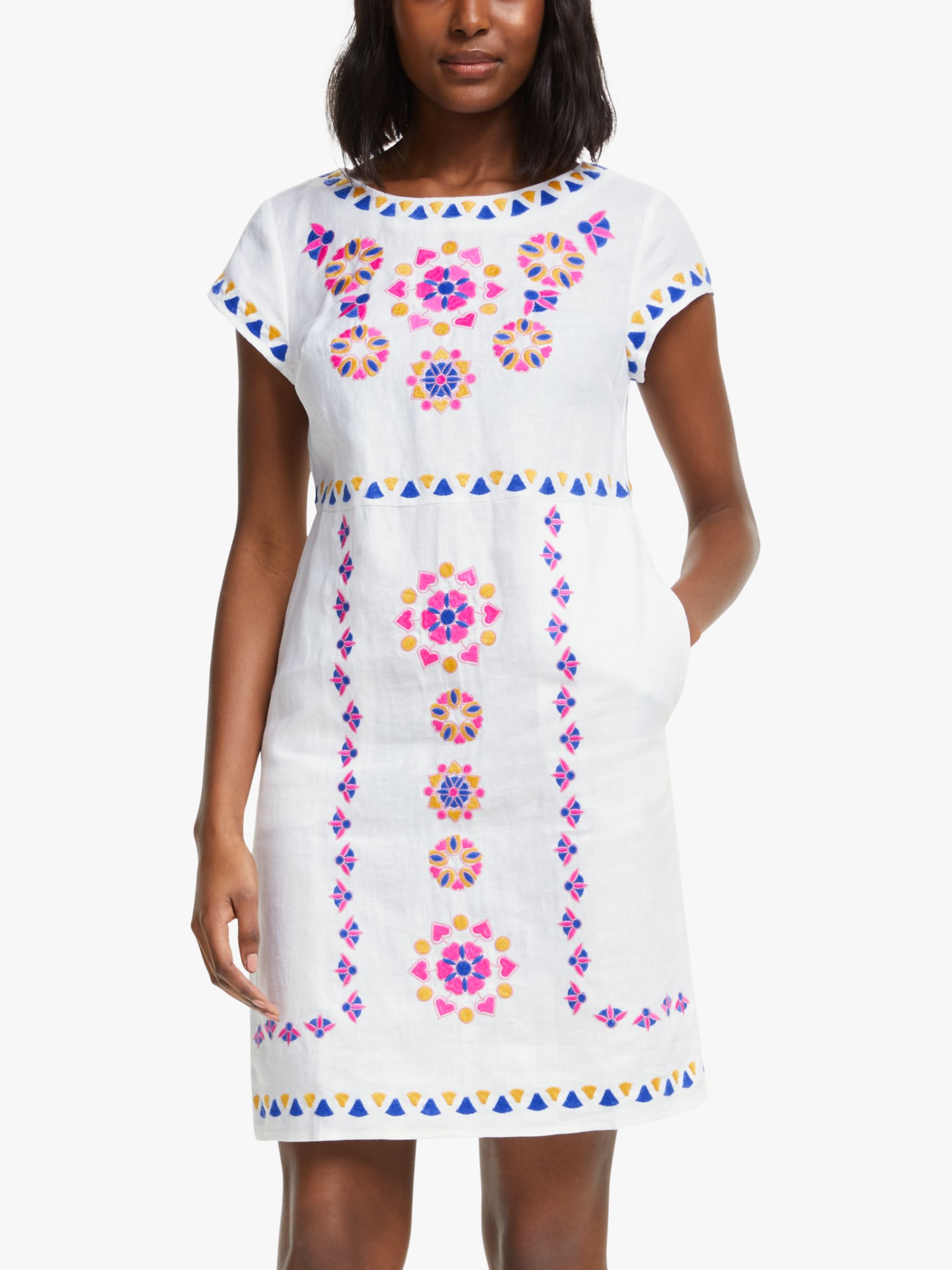 mini boden white dress