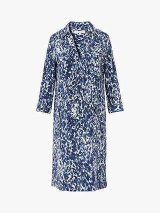 Gerard Darel Solange Abstract Print Dress, Blue/Multi
