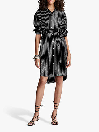 Polo Ralph Lauren Stripe Shirt Dress, Polo Black/White
