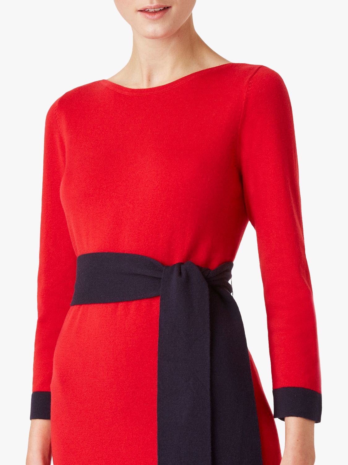 red navy dress