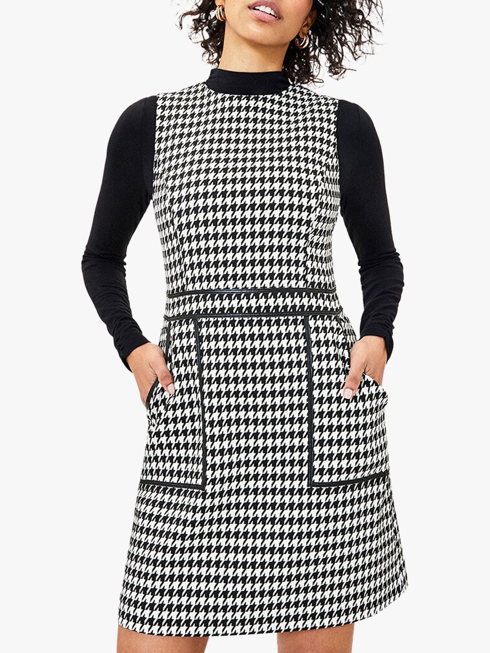 dogtooth mini dress