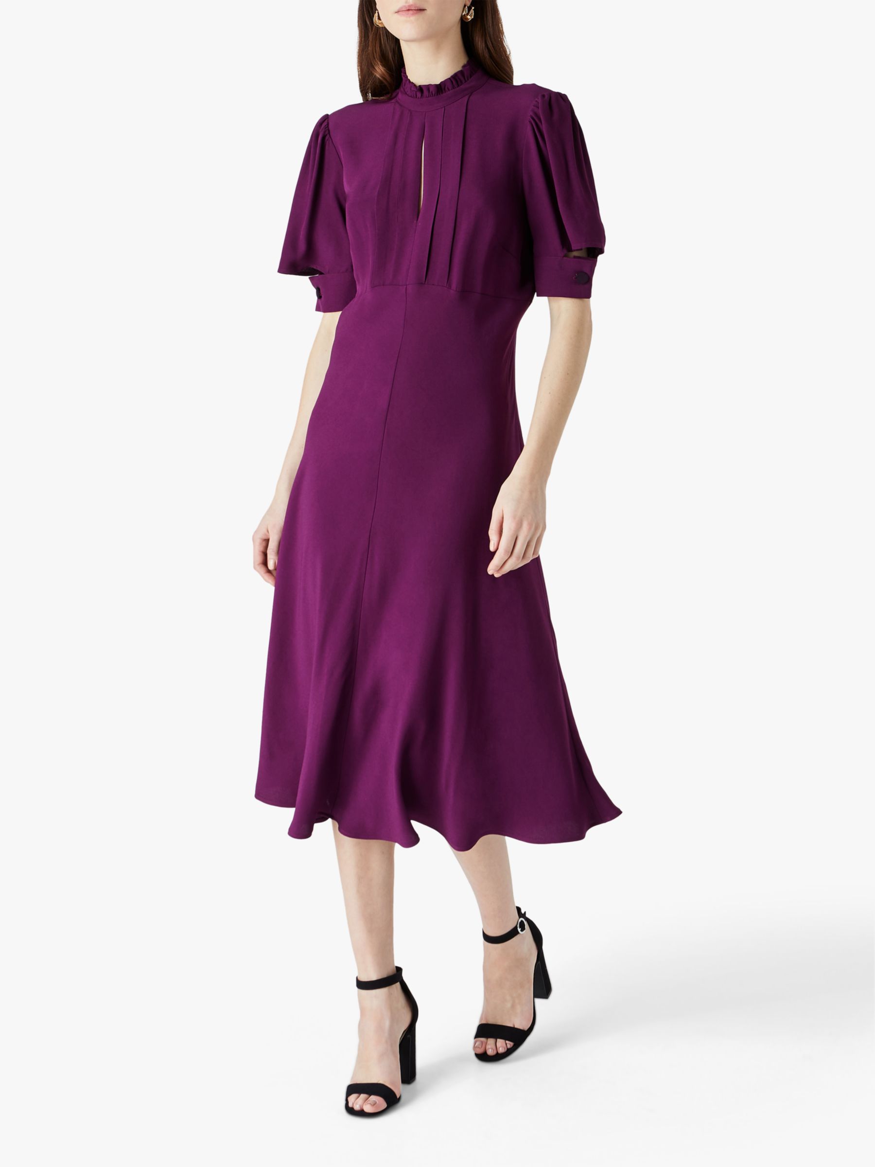 purple midi dress uk