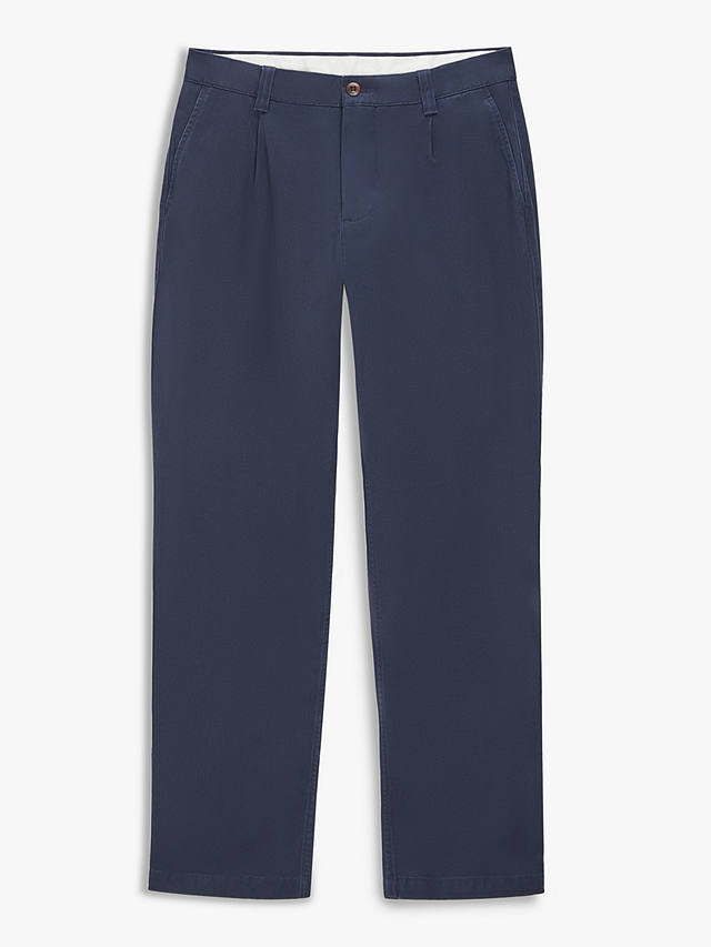 John Lewis Relaxed Fit Cotton Chinos, Navy