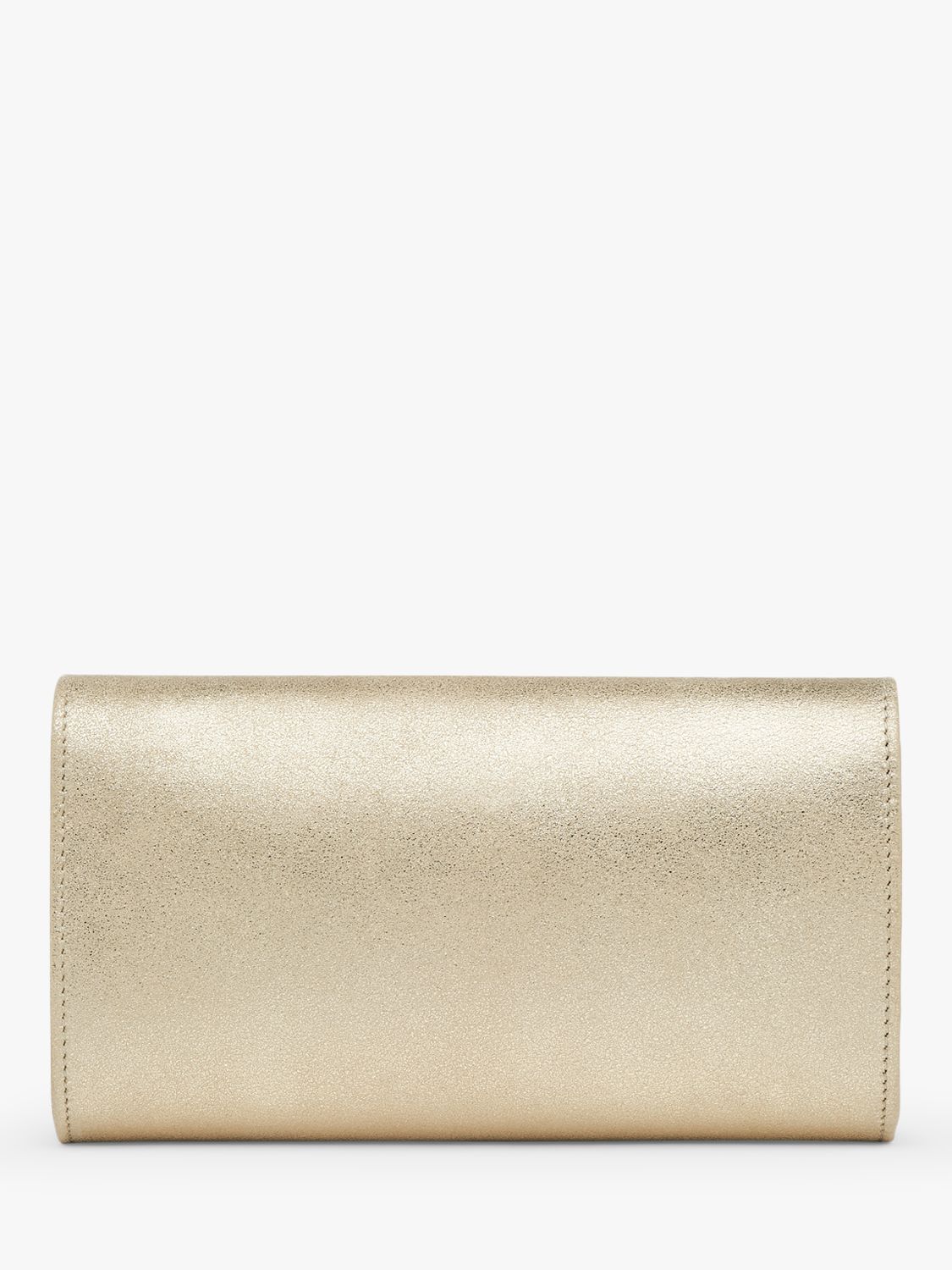 L.K.Bennett Lucy Envelope Leather Clutch Bag, Gold