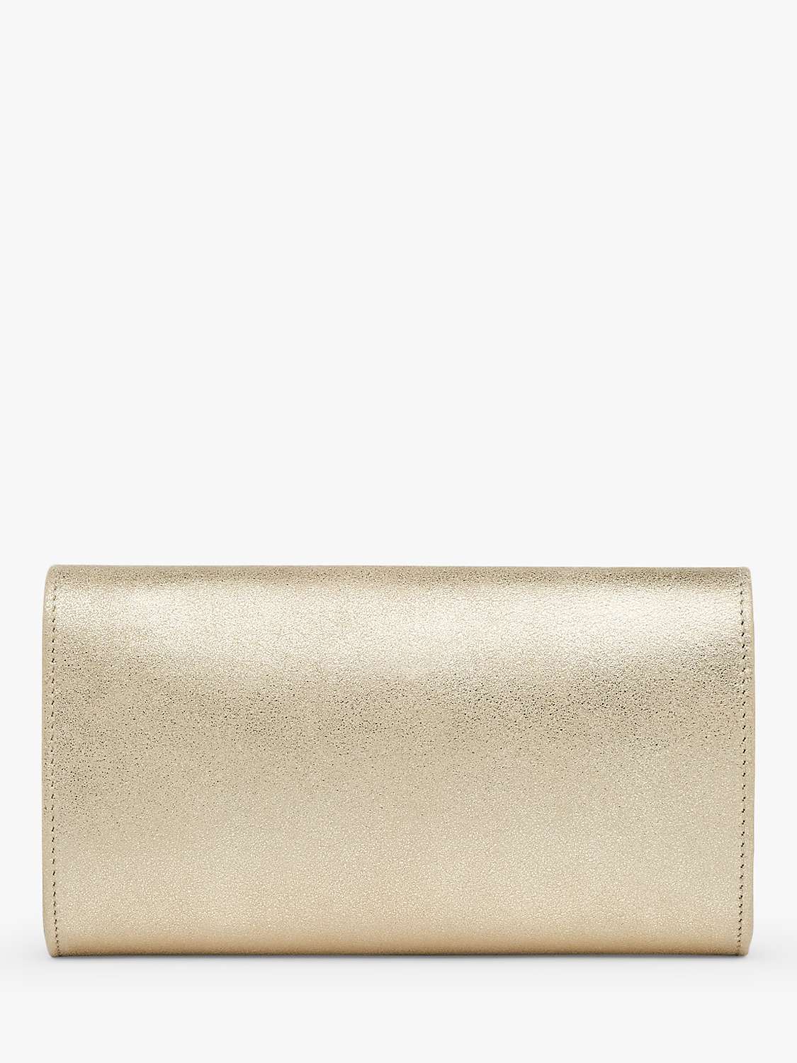 Buy L.K.Bennett Lucy Envelope Leather Clutch Bag, Gold Online at johnlewis.com