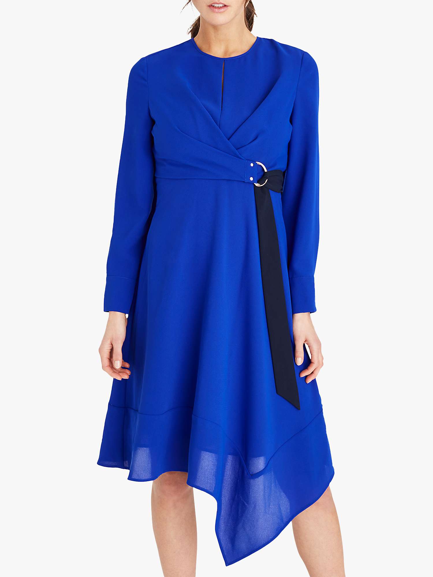 Damsel in a Dress Eria Wrap Dress, Blue at John Lewis \u0026 Partners