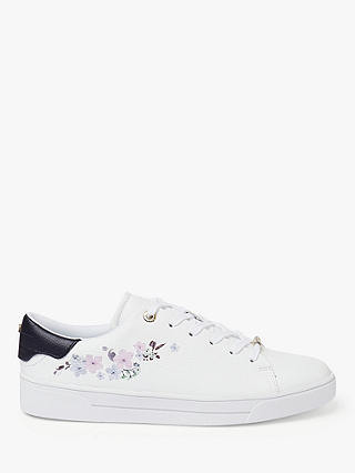 Ted Baker Jnelah Leather Trainers, White