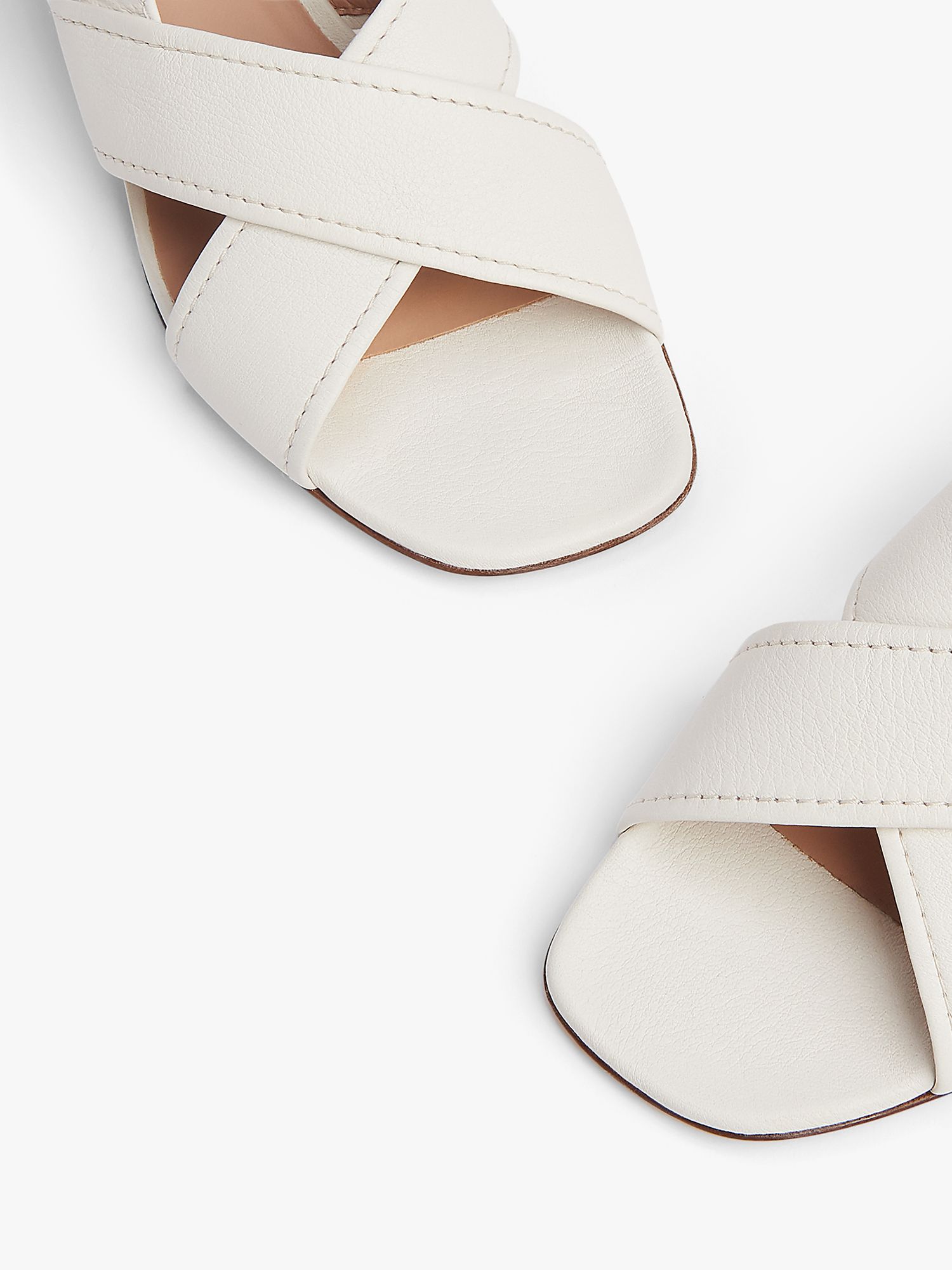 white 2 strap sandals