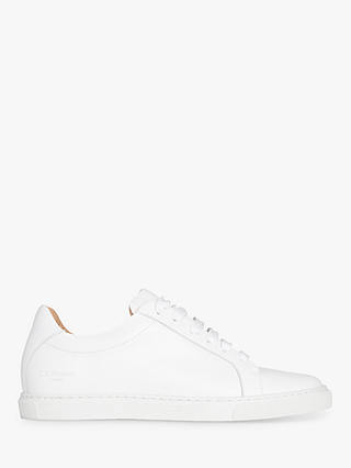 L.K.Bennett Jack Leather Lace Up Trainers, White