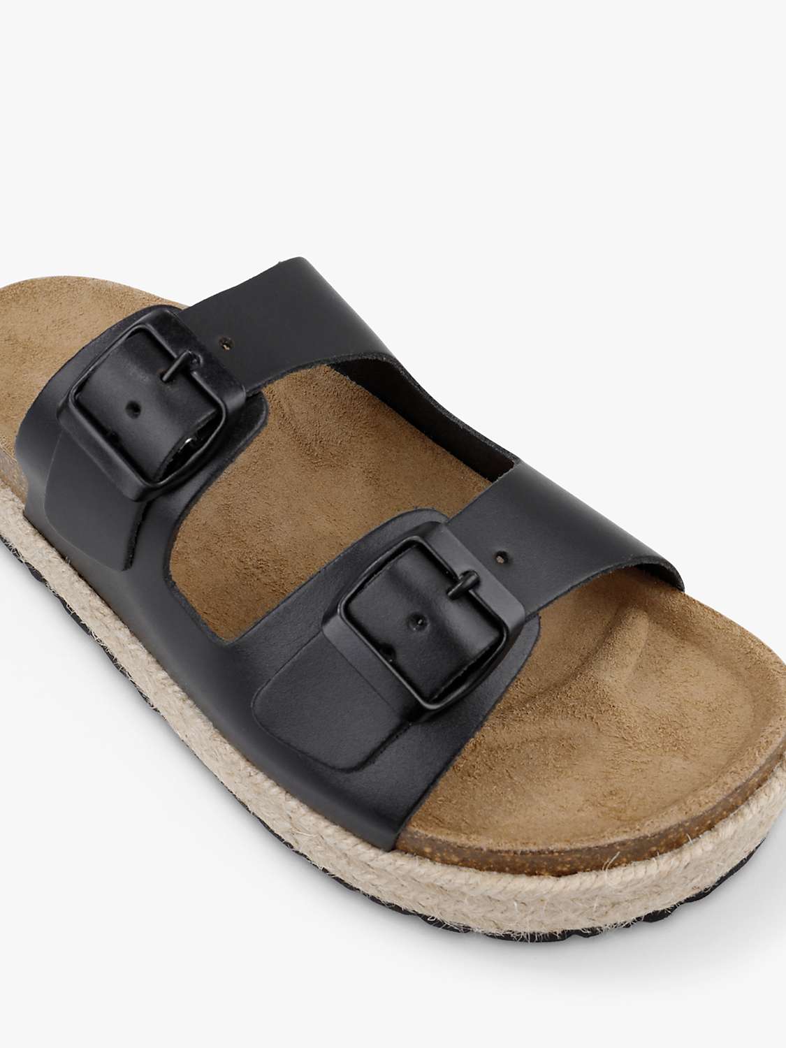 Buy hush Woodstock Leather Flatform Slider Sandals Online at johnlewis.com