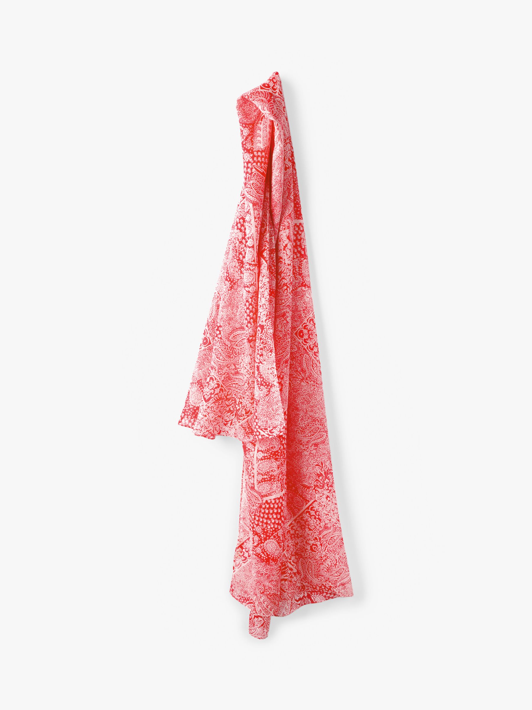 red and white scarf
