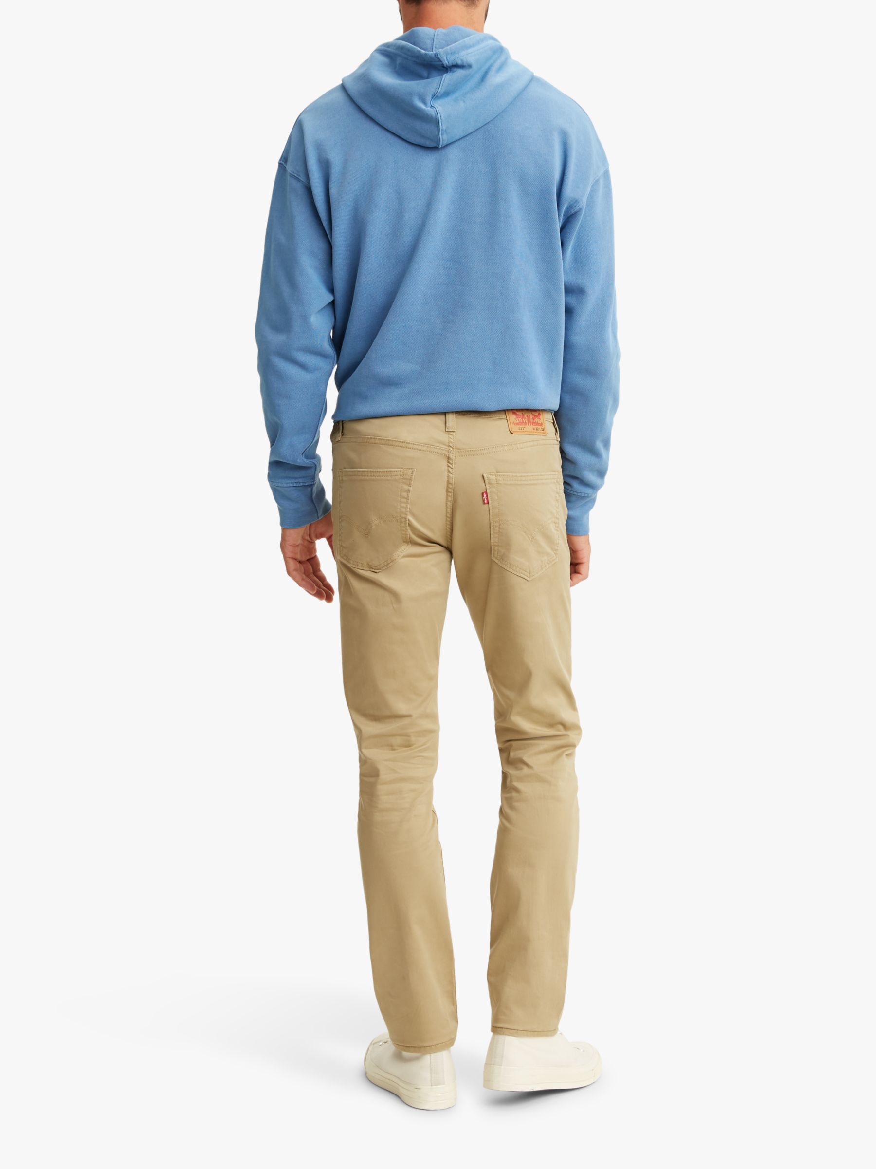 Levi's 511 Slim Fit Chinos, Harvest Gold Sueded at John Lewis & Partners