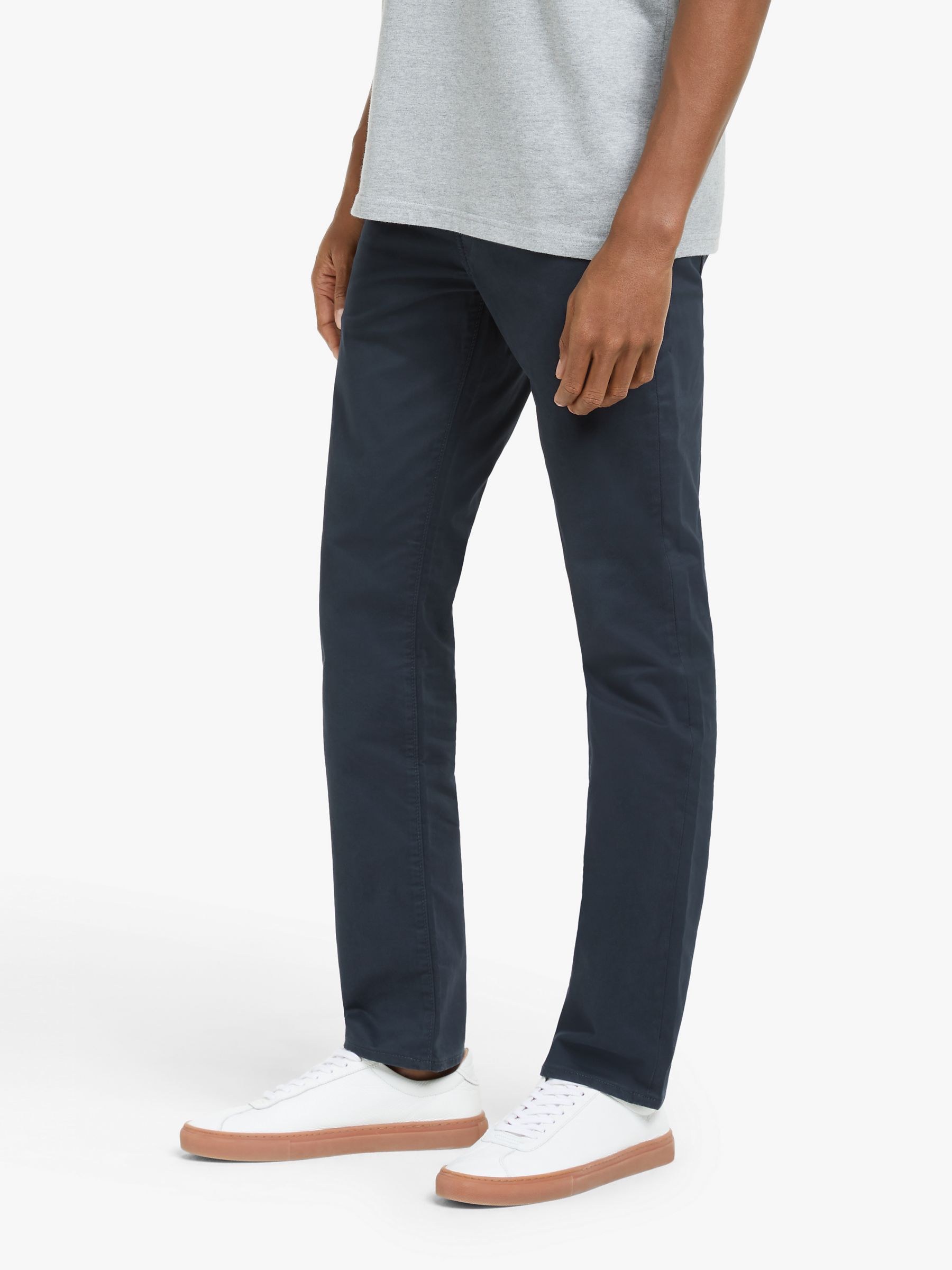 Levi's 511 Slim Fit Chinos, Baltic Navy Sueded at John Lewis & Partners