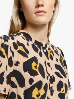 Somerset by Alice Temperly Oversized Leopard Print Shirt Dress, Multi, 12