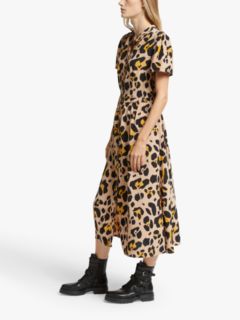 Somerset by Alice Temperly Oversized Leopard Print Shirt Dress, Multi, 12